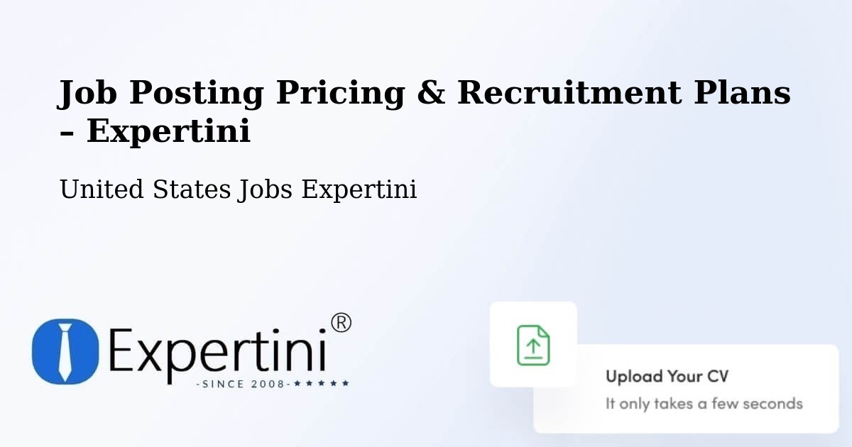 Job Posting Pricing & Recruitment Plans – Buffalo - Buffalo, United States Jobs Expertini